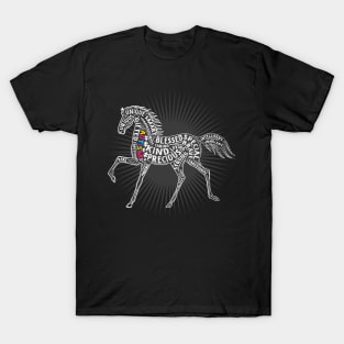 autism awareness horse T-Shirt